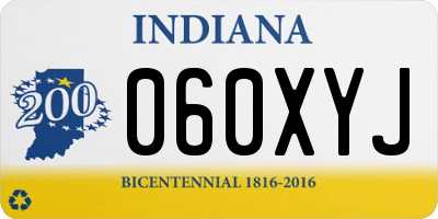 IN license plate 060XYJ