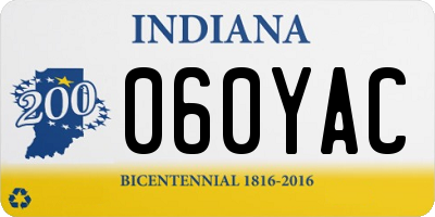 IN license plate 060YAC