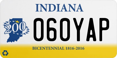 IN license plate 060YAP