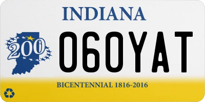IN license plate 060YAT