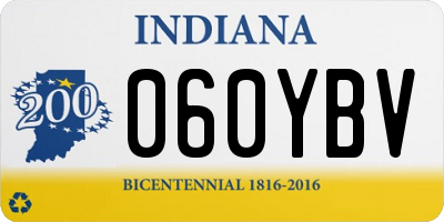 IN license plate 060YBV