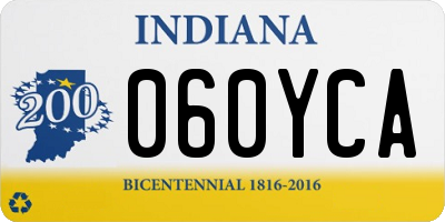 IN license plate 060YCA