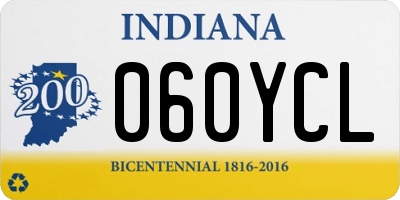 IN license plate 060YCL