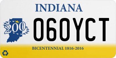 IN license plate 060YCT
