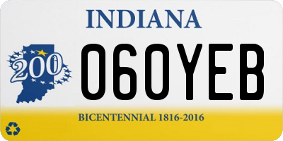 IN license plate 060YEB