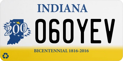 IN license plate 060YEV