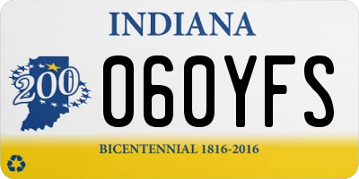 IN license plate 060YFS