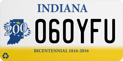 IN license plate 060YFU