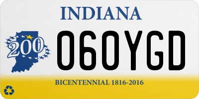 IN license plate 060YGD