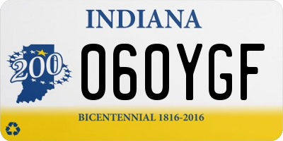 IN license plate 060YGF