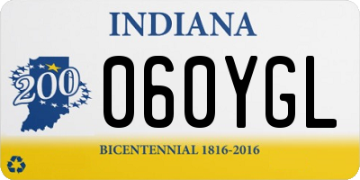 IN license plate 060YGL