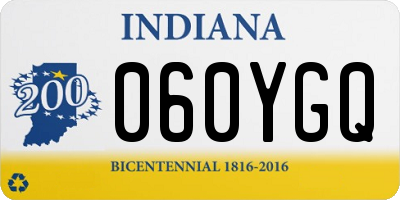 IN license plate 060YGQ