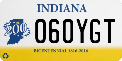 IN license plate 060YGT