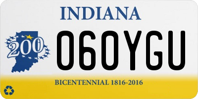 IN license plate 060YGU