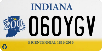 IN license plate 060YGV