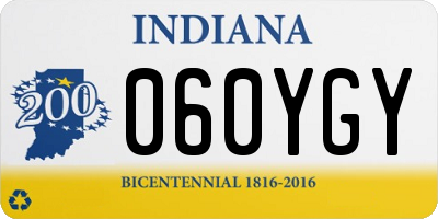 IN license plate 060YGY