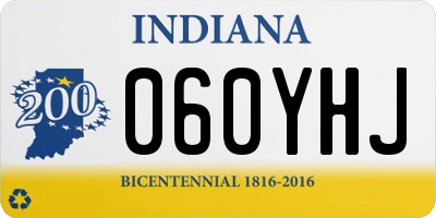 IN license plate 060YHJ