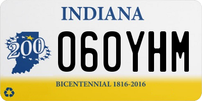 IN license plate 060YHM