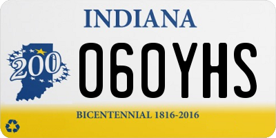 IN license plate 060YHS