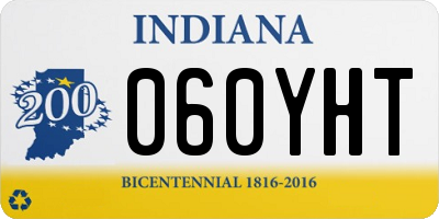 IN license plate 060YHT