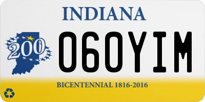 IN license plate 060YIM