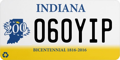 IN license plate 060YIP