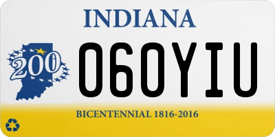 IN license plate 060YIU