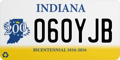 IN license plate 060YJB
