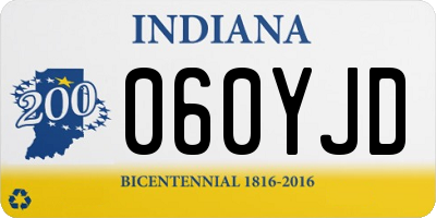 IN license plate 060YJD