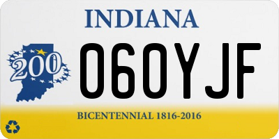 IN license plate 060YJF
