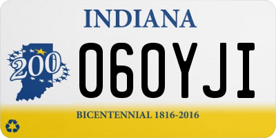 IN license plate 060YJI