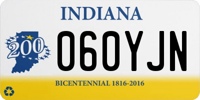 IN license plate 060YJN