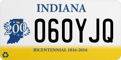 IN license plate 060YJQ