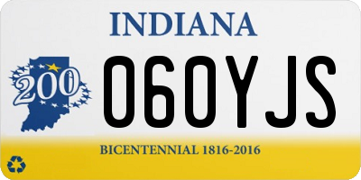 IN license plate 060YJS