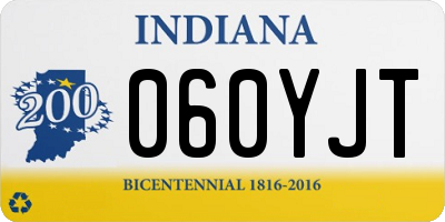 IN license plate 060YJT