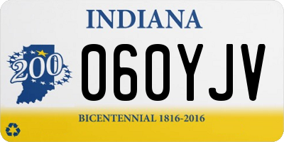 IN license plate 060YJV