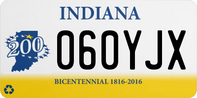 IN license plate 060YJX