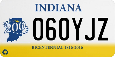 IN license plate 060YJZ