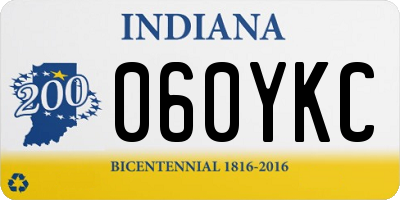 IN license plate 060YKC