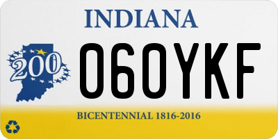 IN license plate 060YKF