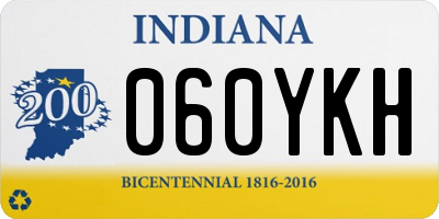 IN license plate 060YKH