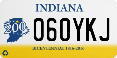 IN license plate 060YKJ