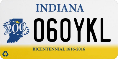 IN license plate 060YKL