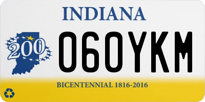 IN license plate 060YKM