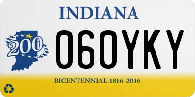 IN license plate 060YKY