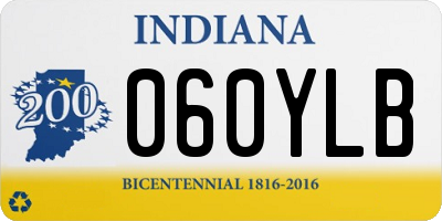 IN license plate 060YLB