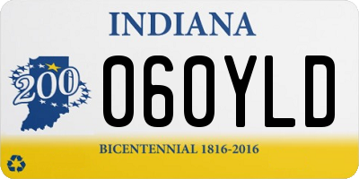 IN license plate 060YLD