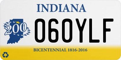 IN license plate 060YLF