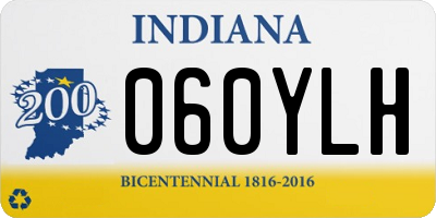 IN license plate 060YLH