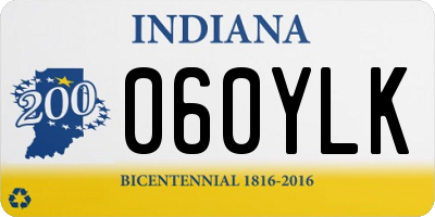 IN license plate 060YLK